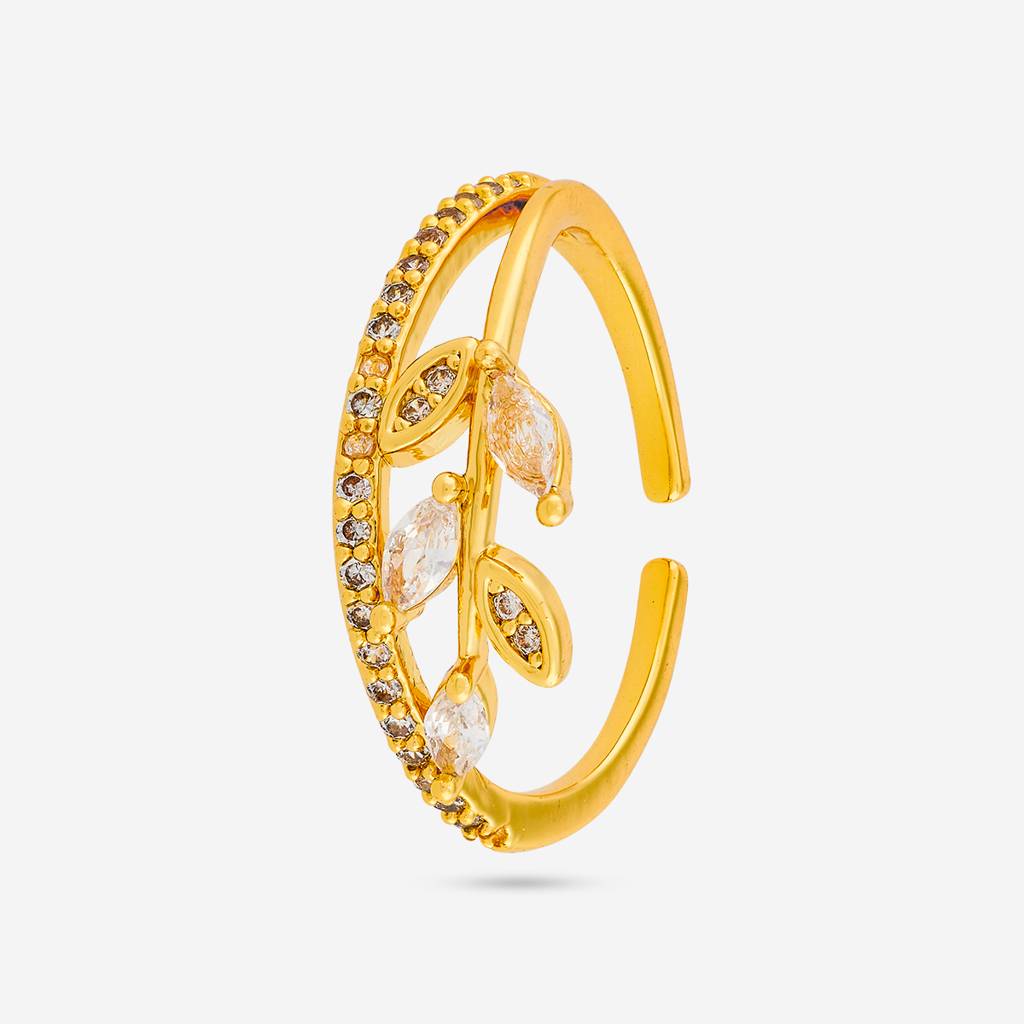 Kushal'S Fashion Jewellery -Plated Party Trendy Zircon Finger Ring -192484 : 455226