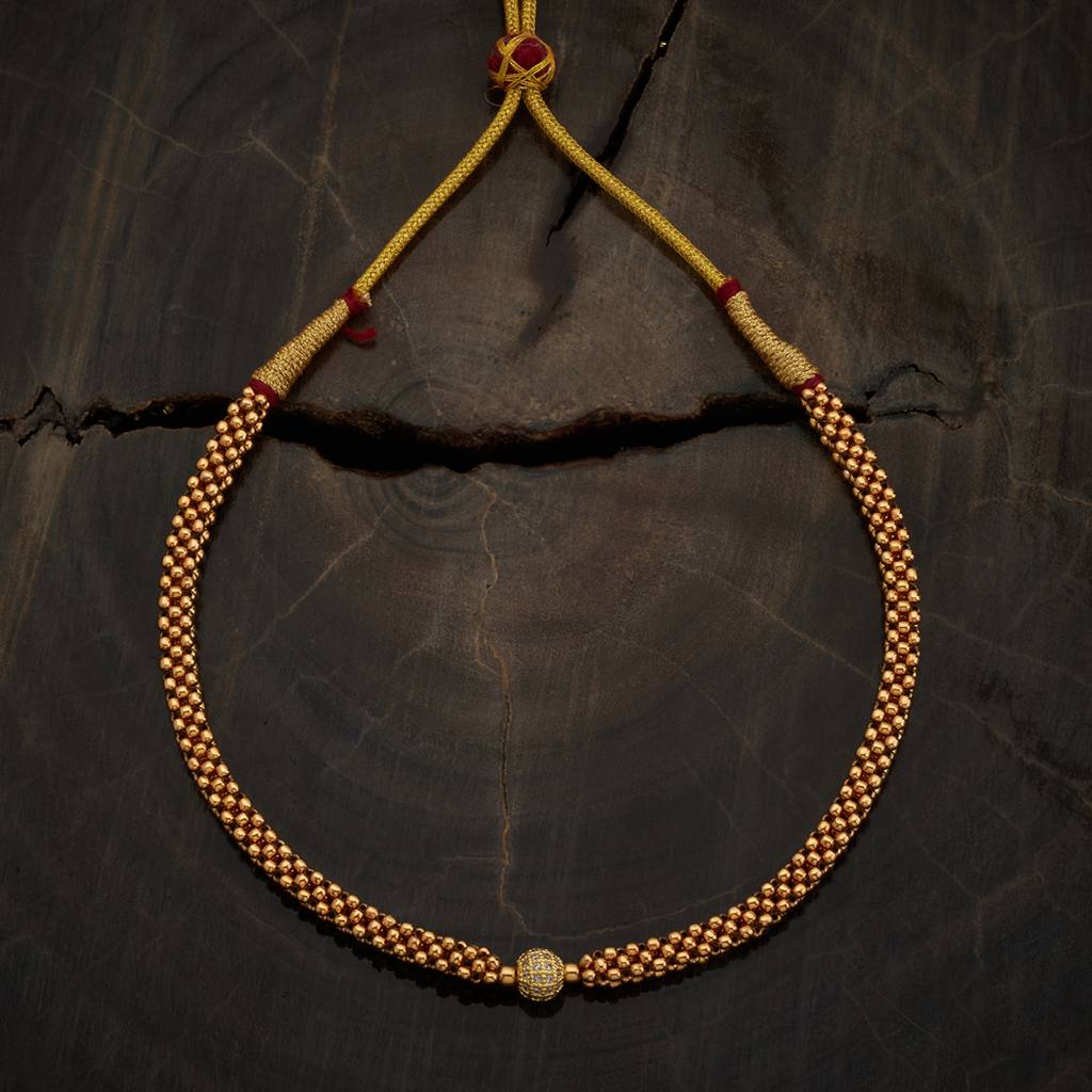 Kushal'S Fashion Jewellery White Gold-Plated Festive Antique Necklace-177844 : 426186