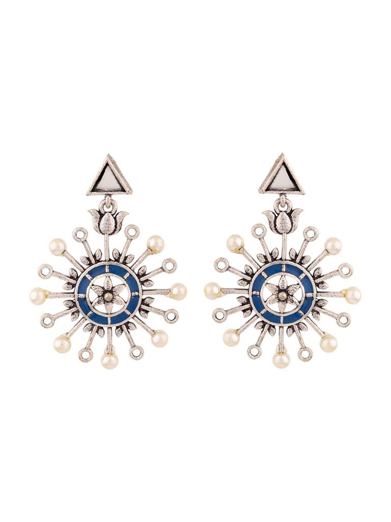 Indigo Affair Pin Wheel Earrings : 8905124025040