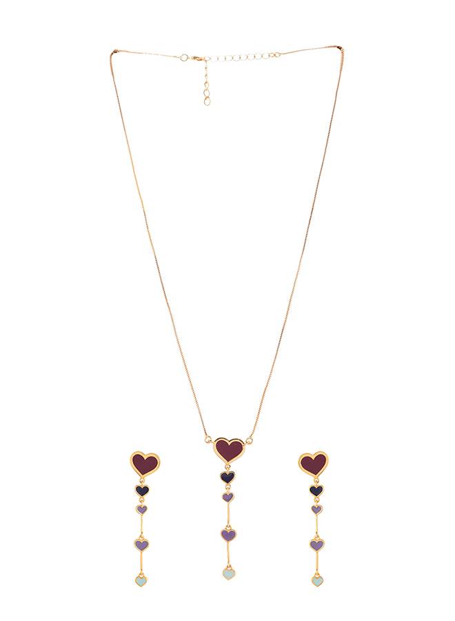 Valentine'S Day Collection Heart Drops Pendant Set : 8905124491425
