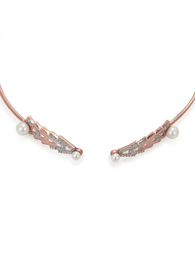 Rose Gold Plated Brass Necklace : 8905124433029