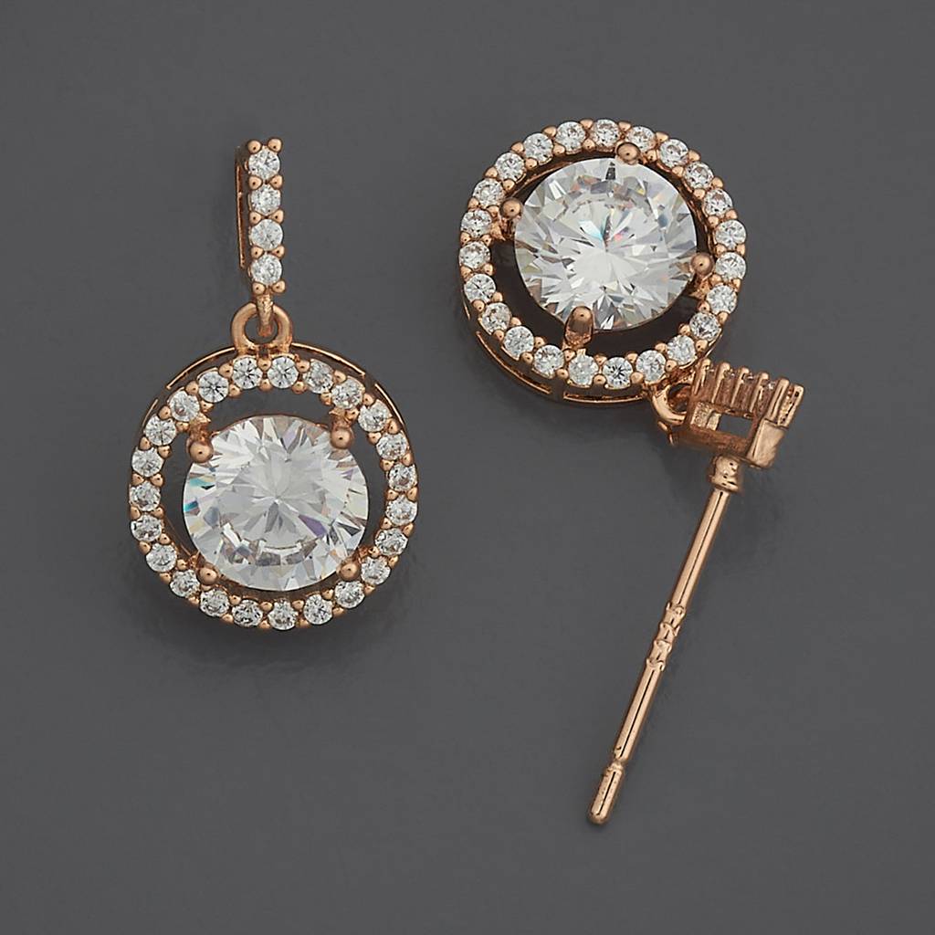 Kushal'S Fashion Jewellery Party Zircon Drop Earrings-186269 : 444232