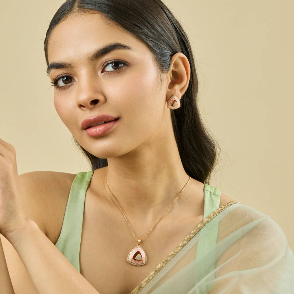 Party Zircon Pendant Set-182634 : 447680