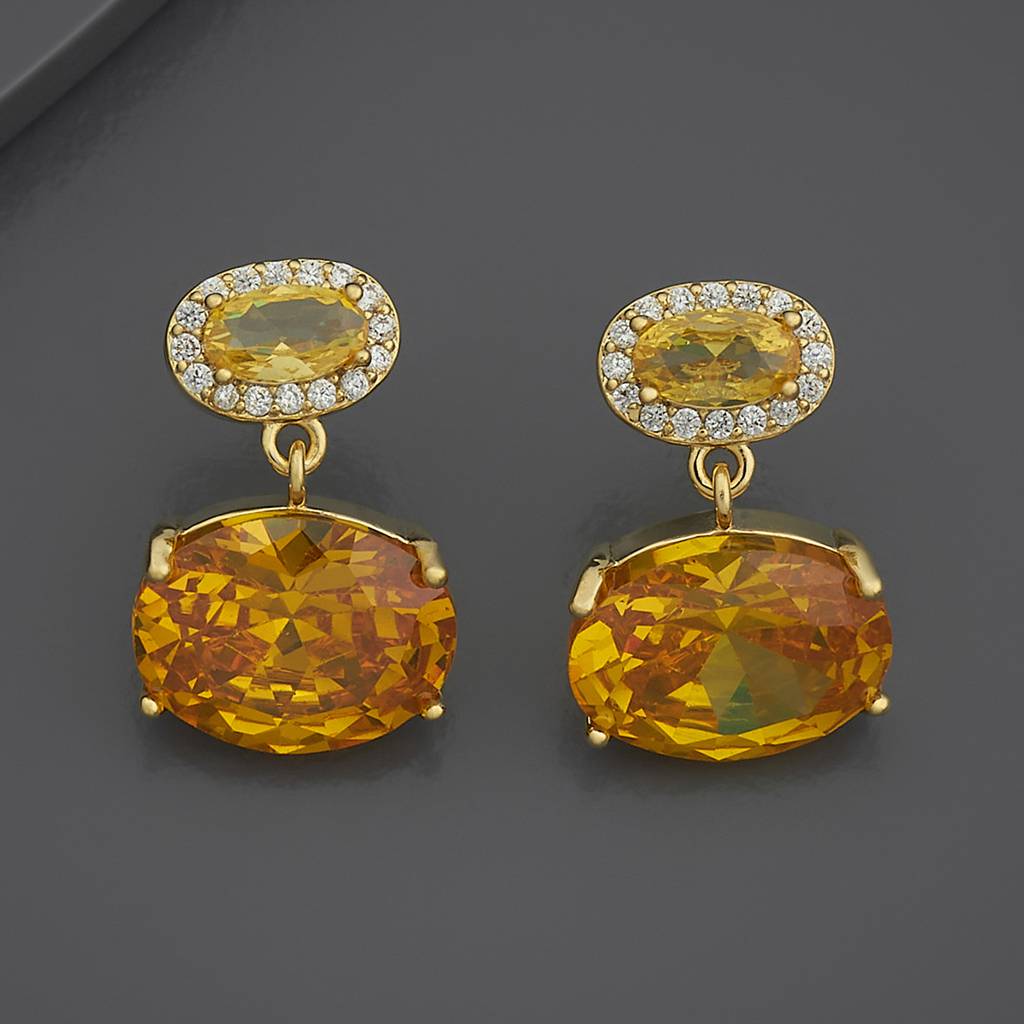 Kushal'S Fashion Jewellery Party Zircon Drop Earrings-186187 : 444045