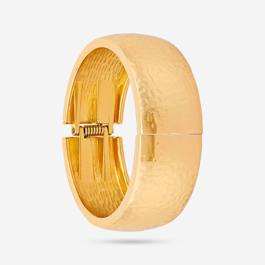 Kushal'S Fashion Jewellery Gold-Plated Party Trendy Zircon Adjustable Kada -455486 : 455486