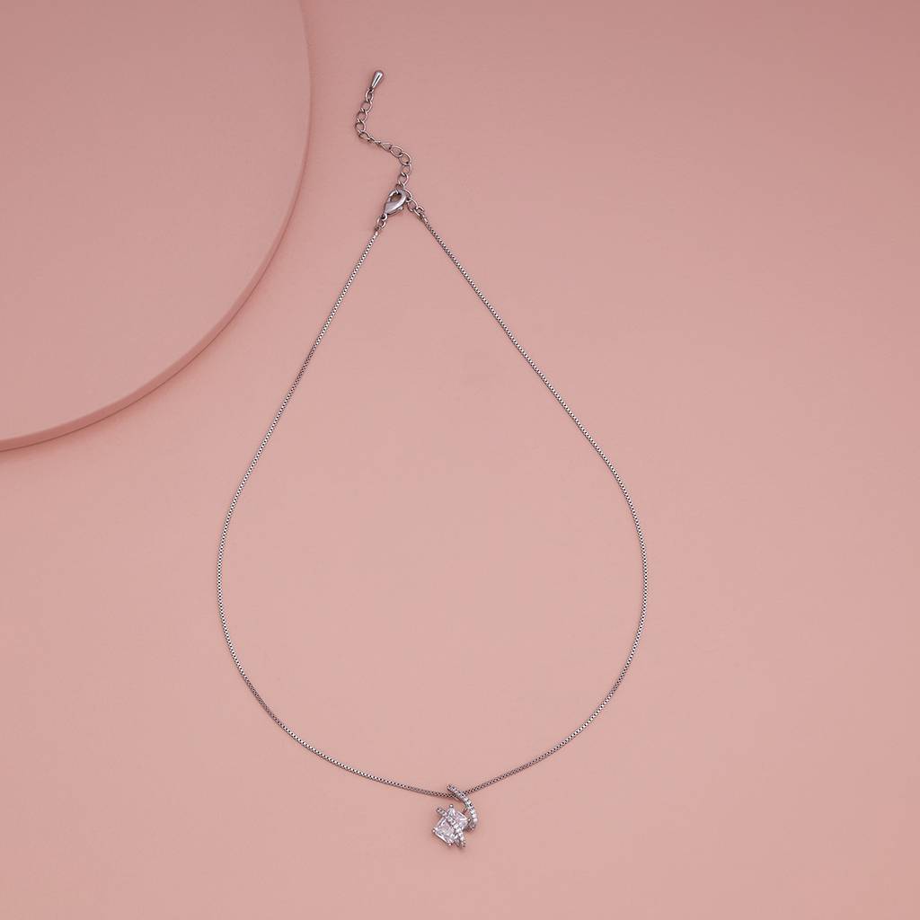 Kushal'S Fashion Jewellery  Plated Party Trendy Zircon Necklace-187032 : 445746