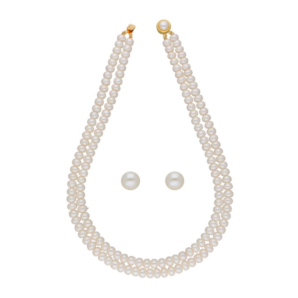 Eeshani 2 Lines Pearl Necklaces : JPFEB-22-121