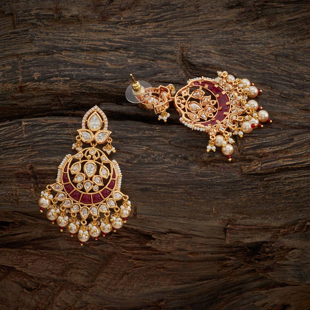Kushal'S Fashion Jewellery Kundan Earring -164027 : 410052