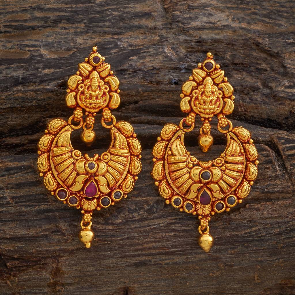 Kushal'S Fashion Jewellery Spherical Chandbalis Earrings-435229 : 435229