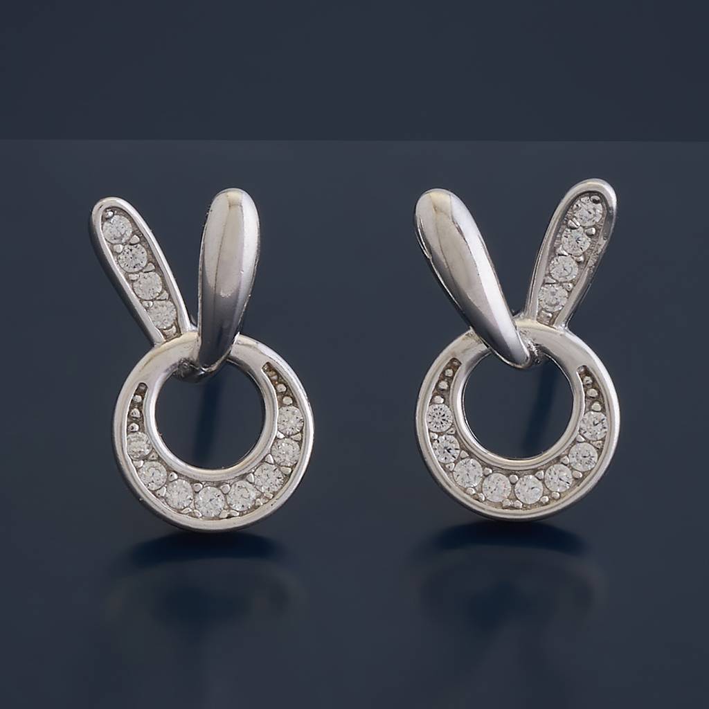 Kushal'S Fashion Jewellery Office Wear Silver Earring-176677 : 423537