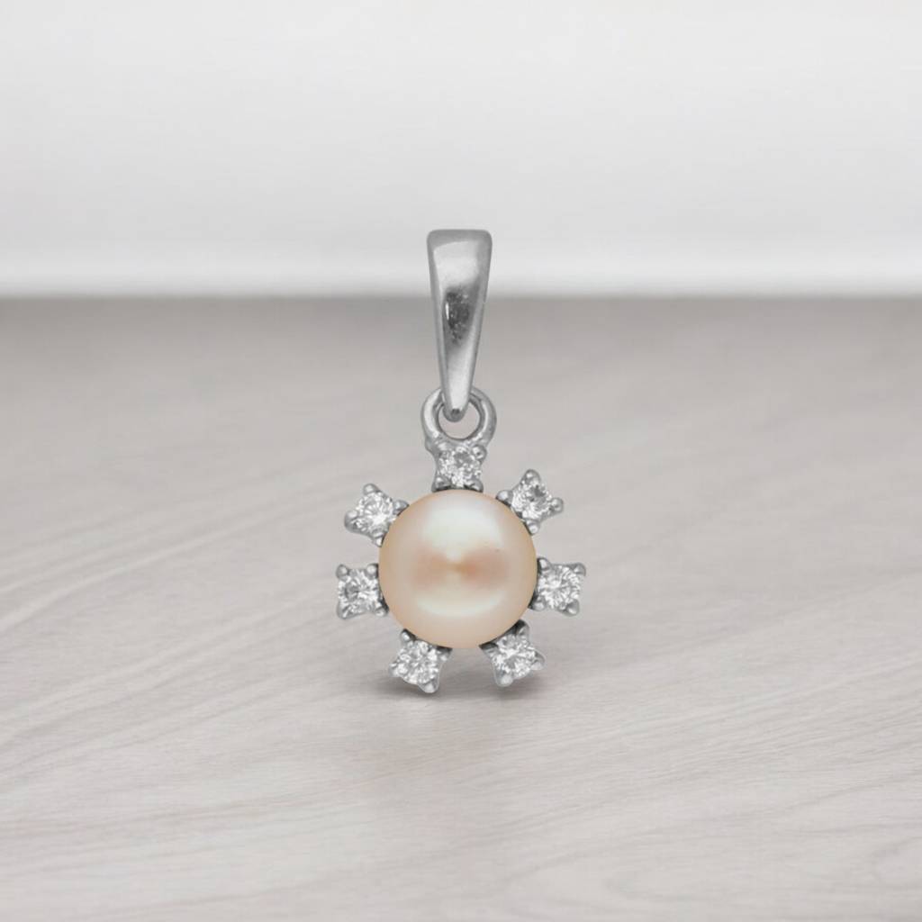 92.5 Sterling Silver Kashvi Simple Pearl Pendant : JPMAY-22-190