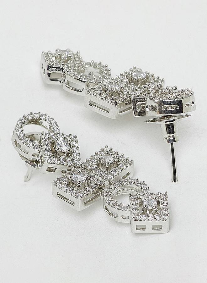 Victorian Inspired Cz Gems Necklace Set : 8905124460278