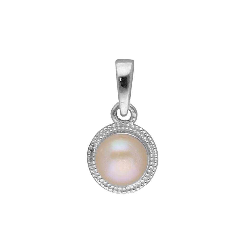 92.5 Sterling Silver Yachana Designer Pearl Pendant : JPMAY-22-165