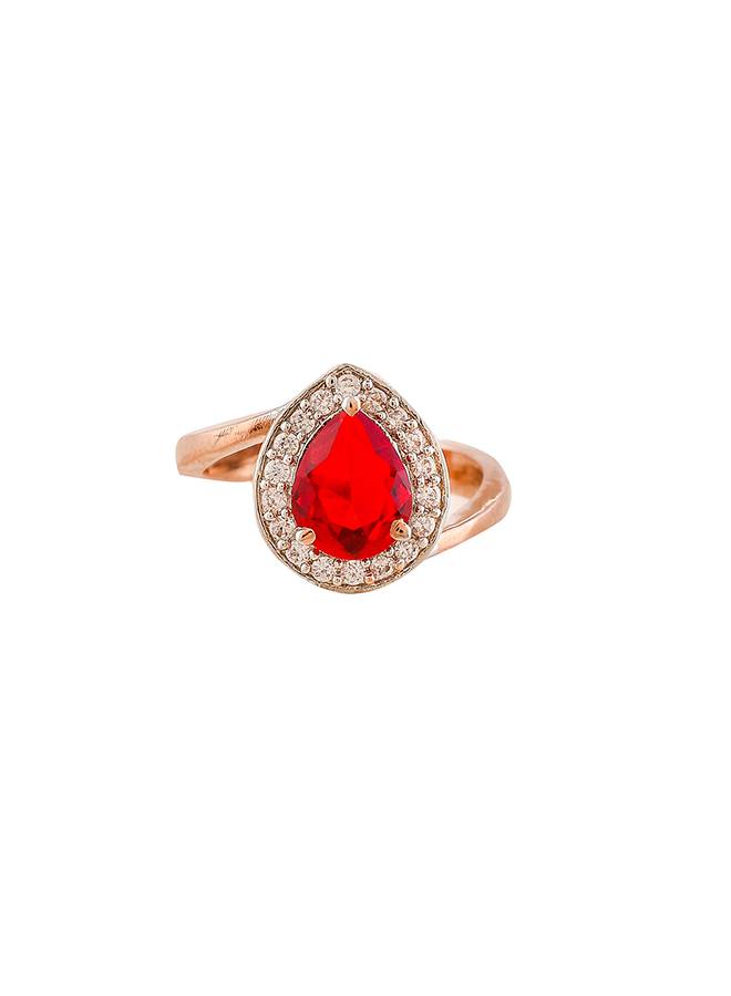 Sparkling Essentials Pink Teardrop Cut Cluster Setting Cz Box Set : 8905124480399