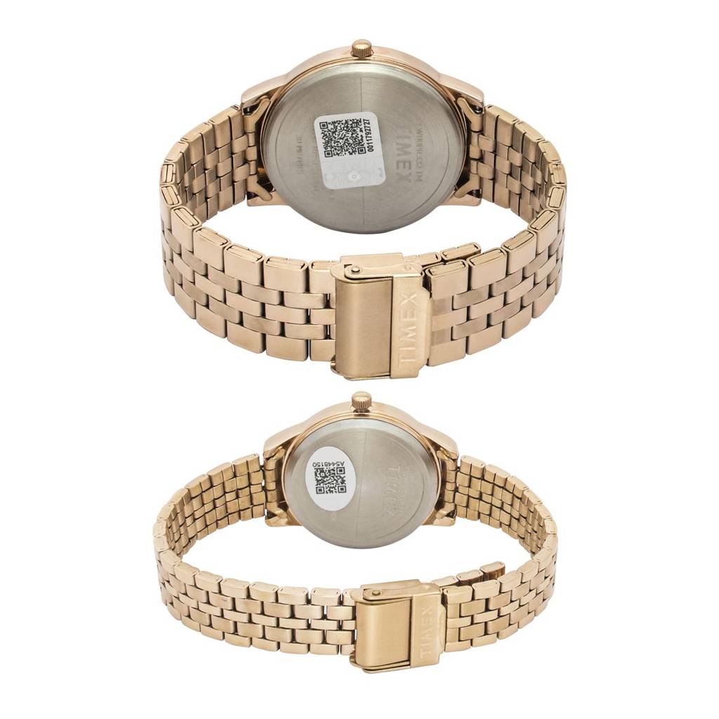 Timex Trendline Round 42Mm Analog Pair Watch - Tw00Pr331 : TW00PR332