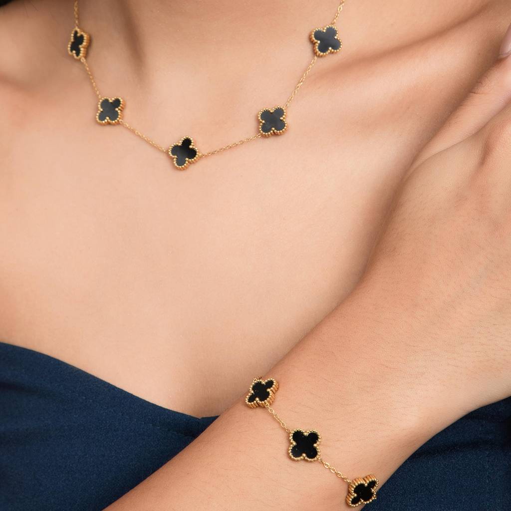 Midnight Clover Affair Jewellery Set : CLOVERBOX-2