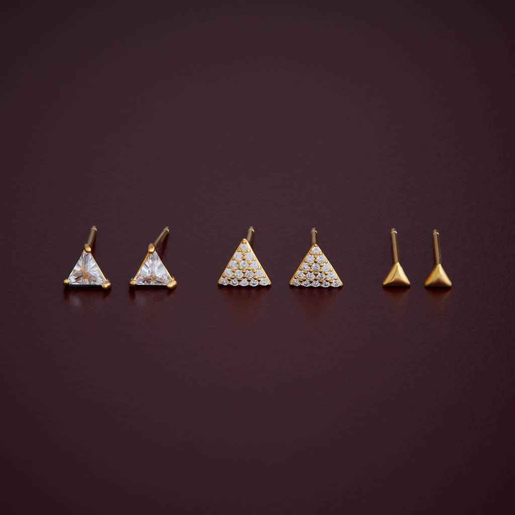 Kushal'S Fashion Jewellery  Plated Party 92.5 Sterling Silver Studs-176564 : 423211