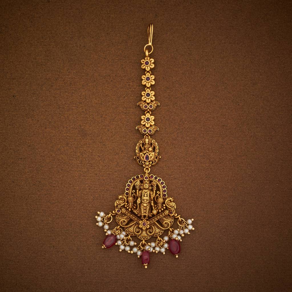 Kushal'S Fashion Jewellery Plated Ethnic Antique Maang Tikka-185150 : 442003