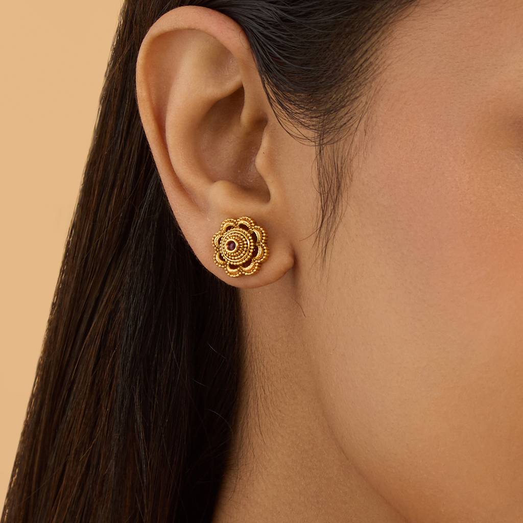 Kushal'S Fashion Jewellery Contemporary Studs Earrings-180069 : 430444