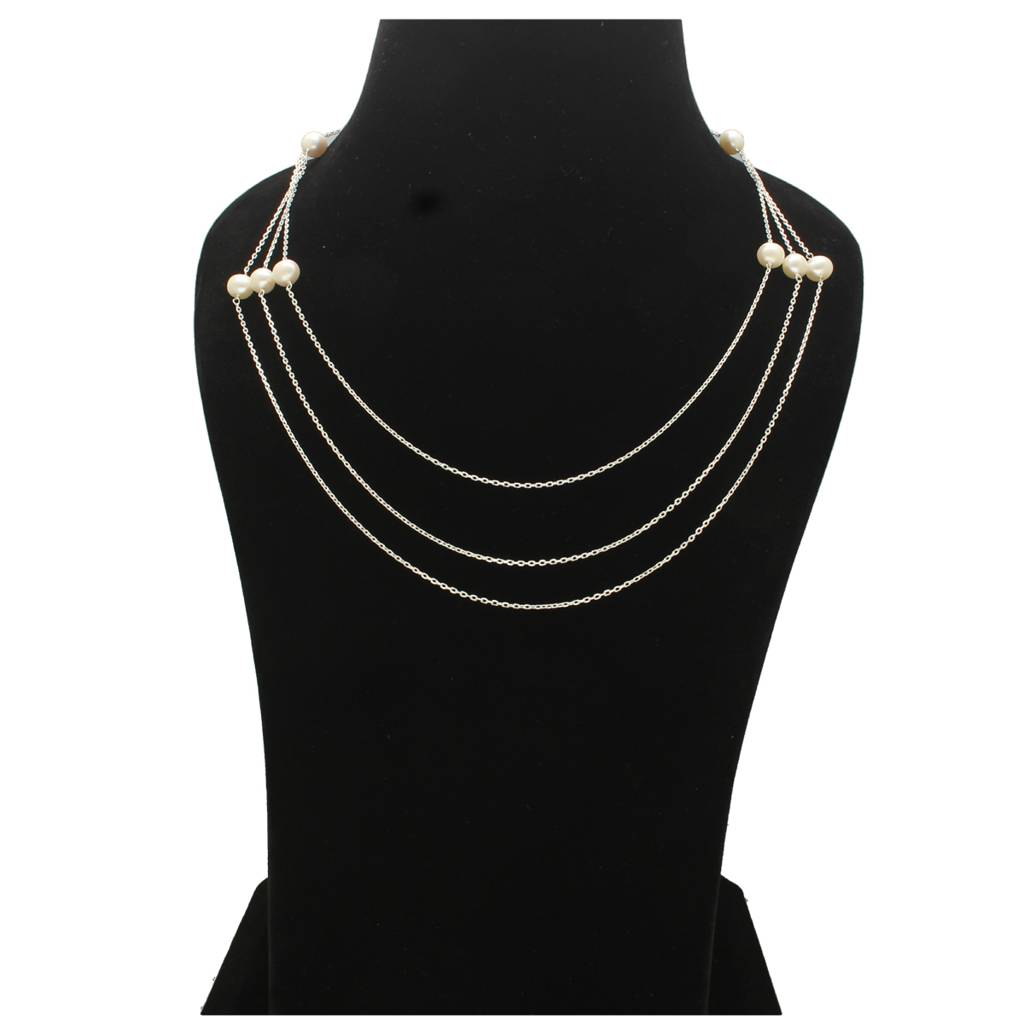3 String Lavish 925 Silver Necklace : JPAUG-24-028
