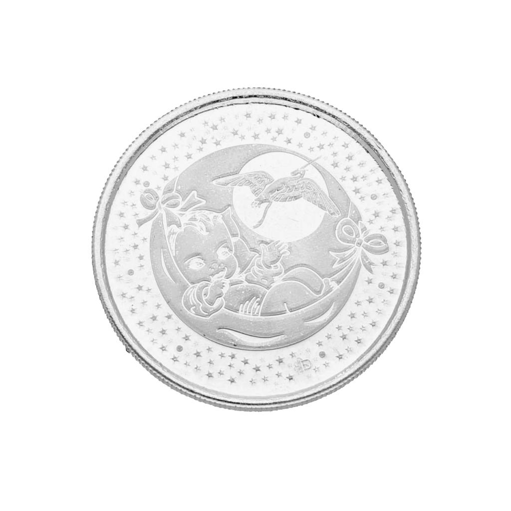 New Born Baby Feets Silver Coin : JPOCT-20-61