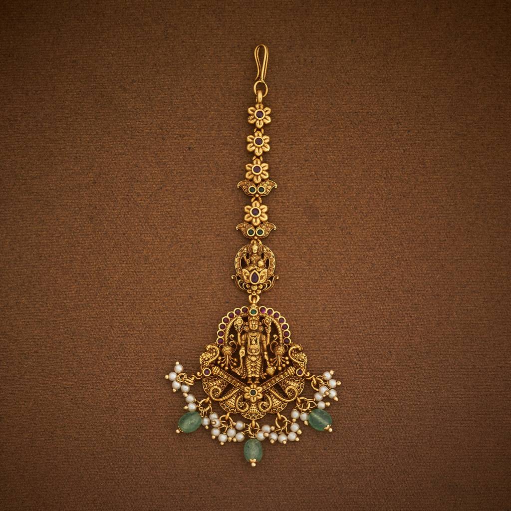Kushal'S Fashion Jewellery Plated Ethnic Antique Maang Tikka-185150 : 442003