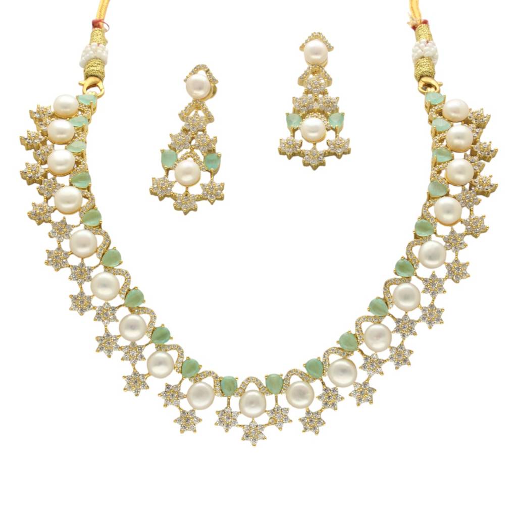 Royal Grandeur Pearl Necklace Set : JPJUN-25-005