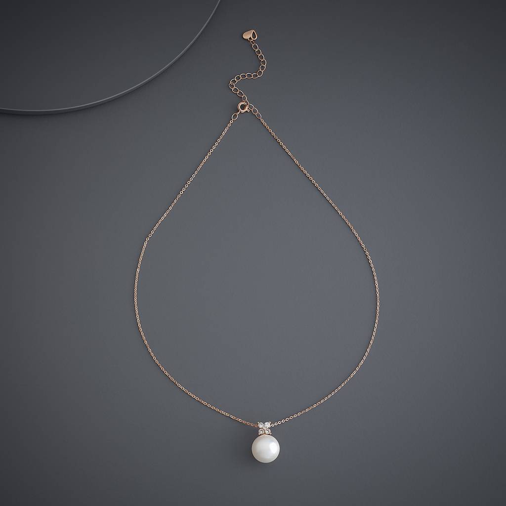 Kushal'S Fashion Jewellery Pearl  Party Trendy Pendant Chain Necklace-185820 : 443164