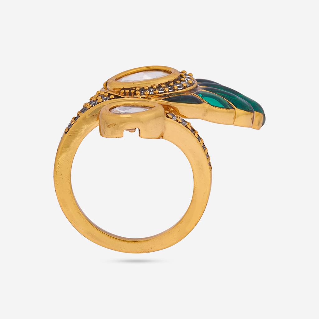 Ethnic Kundan Finger Ring-182234 : 435317