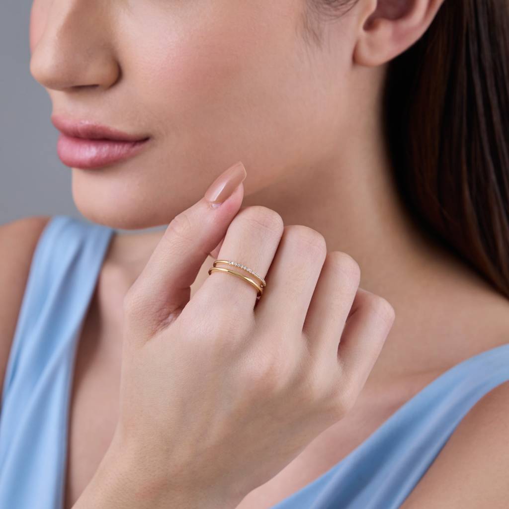 Kushal'S Fashion Jewellery White Gold-Plated Party Trendy Zircon Finger Ring-186795 : 445322