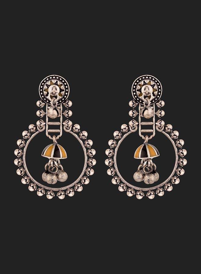 Taal Mridang Sarangi Ethnic Hoop Earrings : 8907617985879