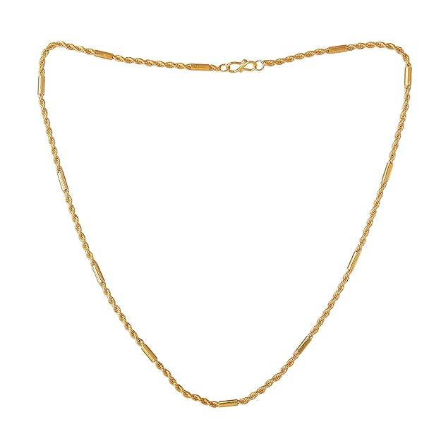 Fashion Jewelry Neck Chain For Men & Women: Gold Plated Modern & Timeless Elegance Necklace Chain | Perfe : OSAK008-IGCHAIN