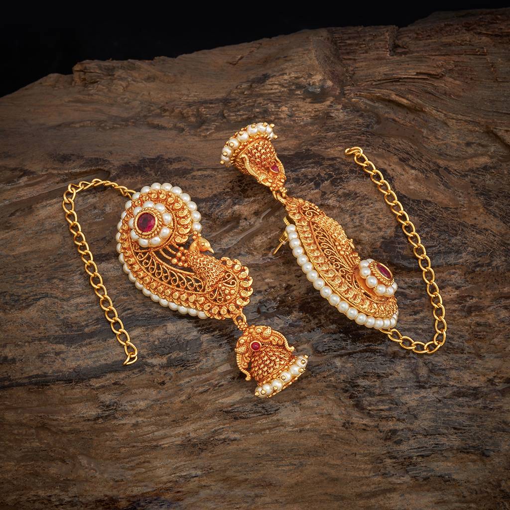 Kushal'S Fashion Jewellery Dome Shaped Jhumkas Earrings-175885 : 421589