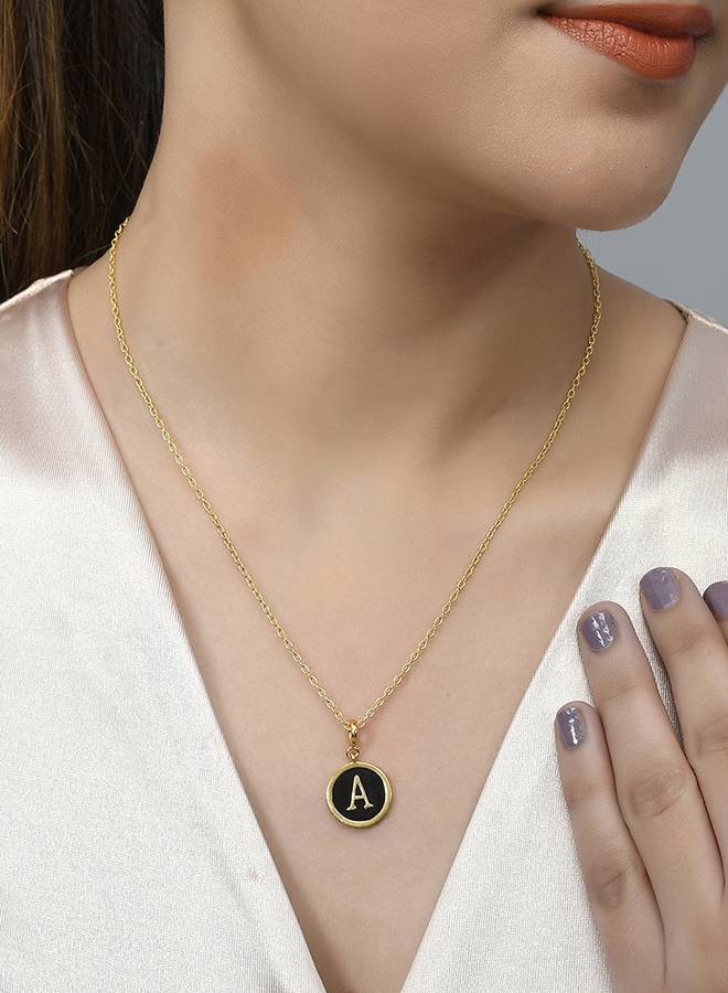 Valentine'S Day Collection Alphabet Black Enamel Charm : 8905124491432