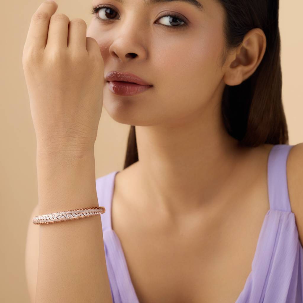 Kushal'S Fashion Jewellery Zircon Kada -170733 : 411322