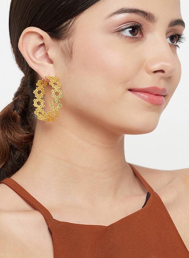 Fashion Trendy Hoops Brass Earrings-Vmjai43856 : 8905124434743