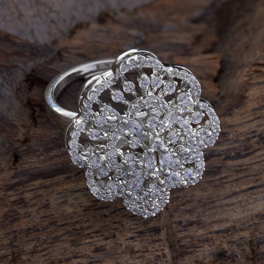 Party Zircon Finger Ring-173107 : 415676