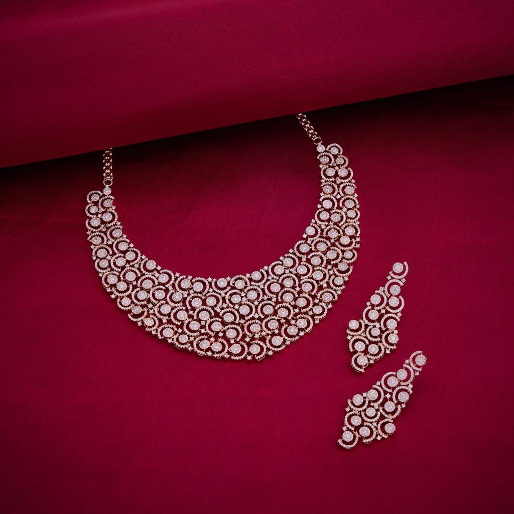 Party Zircon Jewellery Set - 454887 : 461841