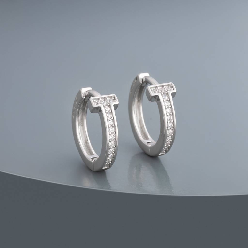 Plated 92.5 Sterling Silver Hoops & Huggies-194313 : 458199