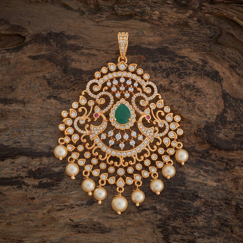 Kushal'S Fashion Jewellery Plated Party Zircon Pendant -178584 : 427609