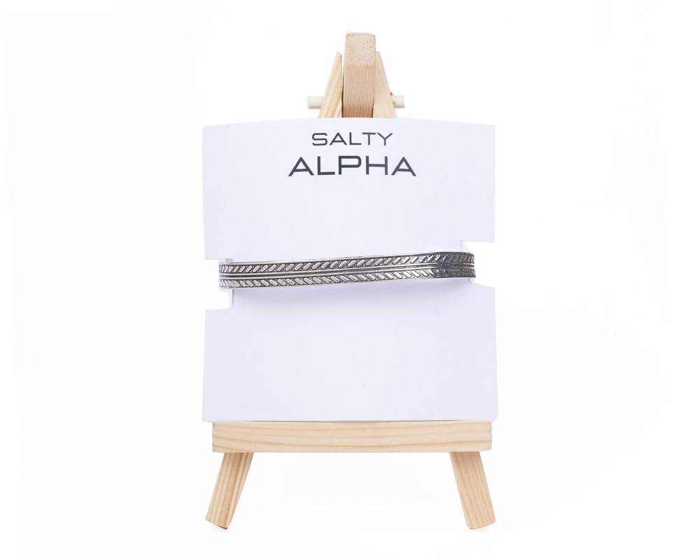 Salty Alpha Vikings Silver Bracelet : MB1S0090
