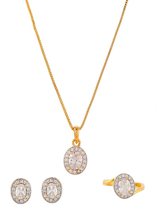 Sparkling Essentials White Oval Cut Zirconia Box Set : 8905124480191