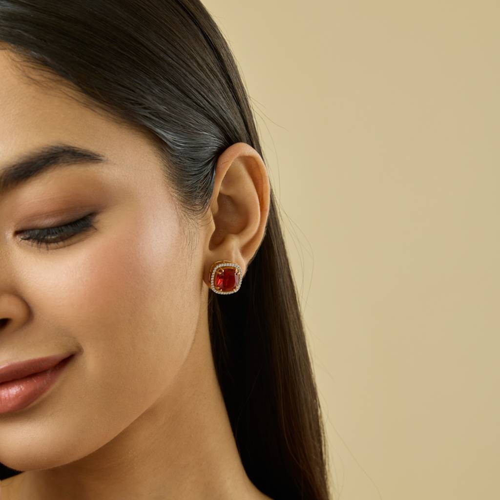 Kushal'S Fashion Jewellery Plated Party Trendy Zircon Studs-185341 : 442136