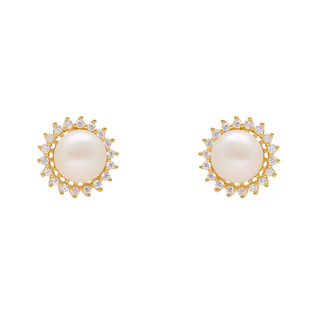 925 Rajata Stud Silver Earrings : JPMAY-22-127