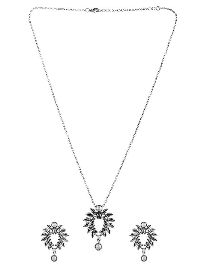 Fresh Fern Petal Pendant Set : 8905124508536