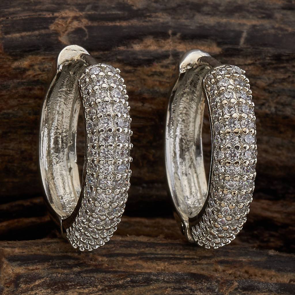 Kushal'S Fashion Jewellery Plated Party Trendy Zircon Hoops & Huggies-172479 : 412644