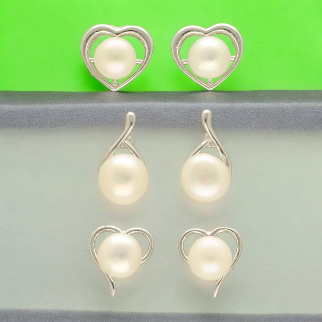 Liora Pearl Earrings Pack 3 : JPD-24-10