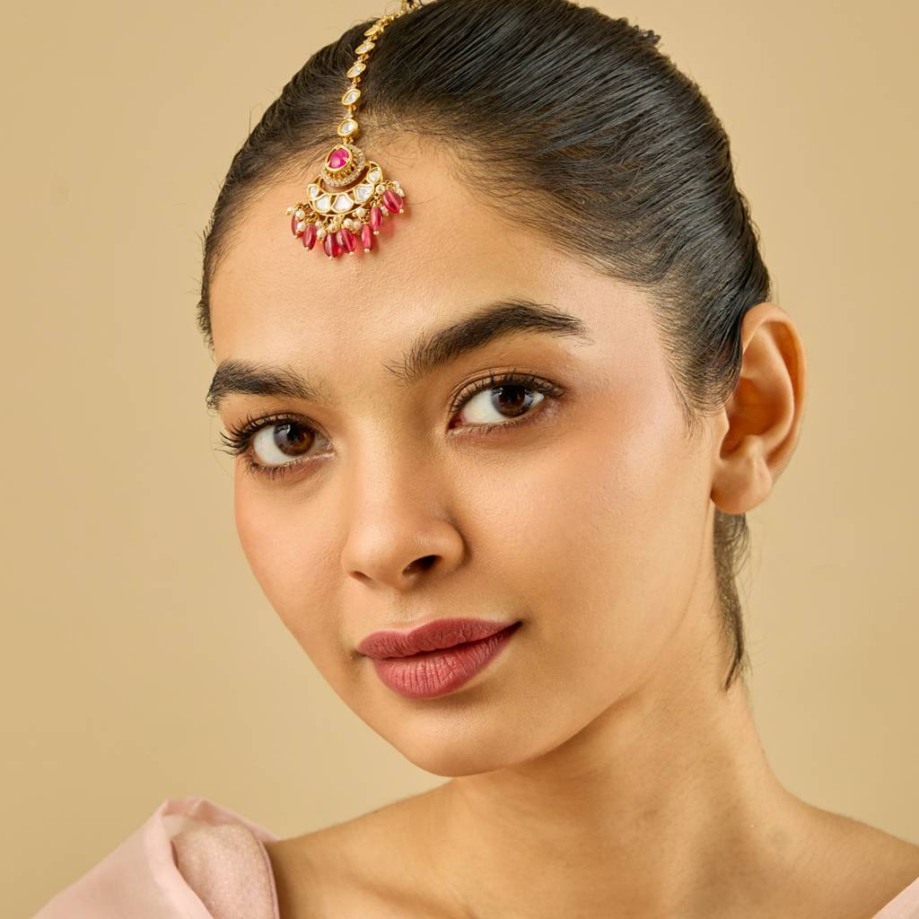 Ethnic Kundan Maang Tikka-185458 : 442496