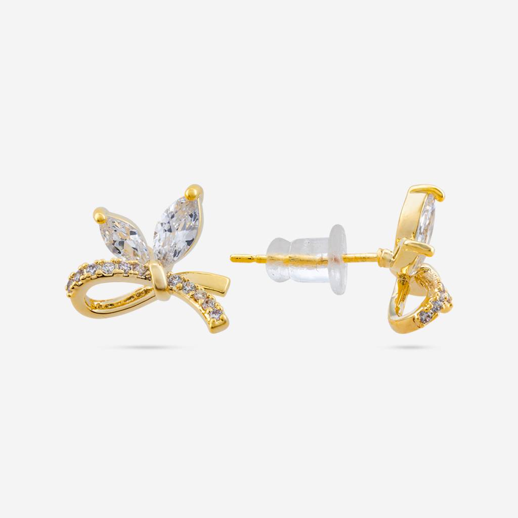 Kushal'S Fashion Jewellery White Gold Plated Party Trendy Zircon Studs-187662 : 446859