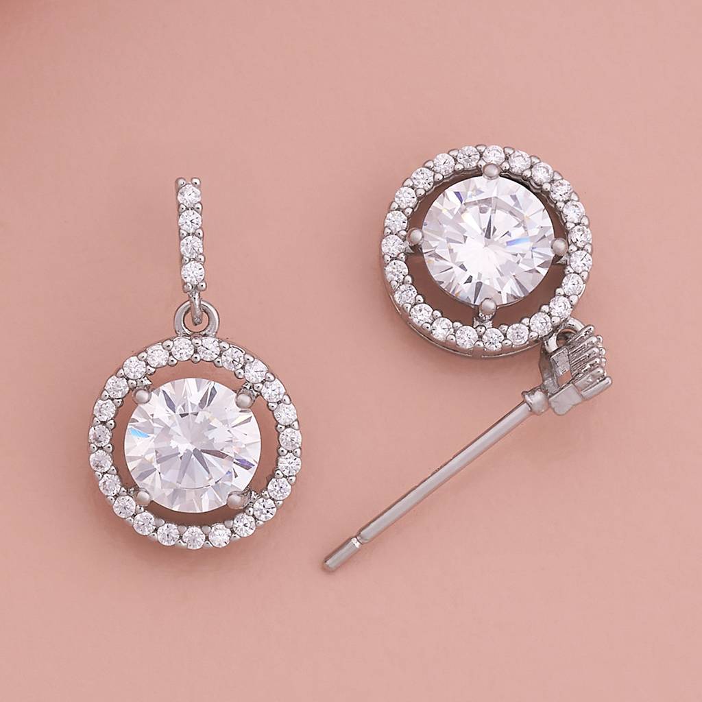 Kushal'S Fashion Jewellery Party Zircon Drop Earrings-186269 : 444233